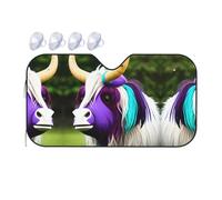 Colorful Cow's Head It is a car Windshield Sun Visor, which Does not take up Too Much Space and Protects The Environment Inside The car.