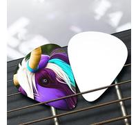 Colorful cow's head Patterned guitar pick set - (thin/medium/thick), widely compatible with all kinds of stringed instruments,