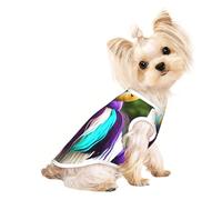 Colorful cow's head Pet Breathable Sleeveless T-shirt S for Small Dogs and Cats Soft, Lightweight, Stylish