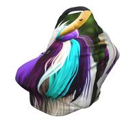 Colorful cow's head Versatile full-print Stroller Chair Cover/Nursing Cover, specially designed for your baby