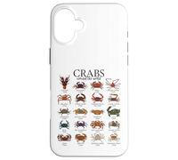 Colorful Crab Species - Crabs Case for iPhone 16 Plus
