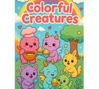 Colorful Creatures: Cute Kawaii Coloring Book for Kids Ages 4-8: Adorable Fantasy Animals, Magical Friends & Fun Coloring Pages to Spark Creativity and Joy!