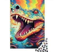 Colorful Crocodiles Puzzles for Adults 1000 Pieces Puzzles for Adults & Teenager Age 12 Years Up Christmas Eve Gifts 1000pcs (75x50cm)