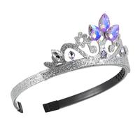 Colorful Crystal Crown Headband for Shiny Sparkling Headpiece Hair Ornament Birthday Party Accessory and Photography Prop