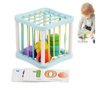 Colorful Cube Sorter Toy, Shape Sorter Toy,Number Cognition Learning Toy | Shape Educational Play Cube, Shape Sorter Toys for
