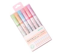 Colorful Curve Highlighter Pen Set - 6 Shape Markers, Glitter Markers, Multifunctional Tool for Drawing and Scrapbooking | Perfect for Teens, Take