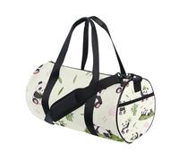 Colorful Cute Panda bamboos Foldable Large Bag Travel Gym Bag