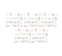 Colorful Cute Paper Clips Durable Metal Bookmark Assorted Shapes for Office School Home Party