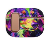 Colorful Dachshunds Dog Bluetooth Headset Case Earphone Protective Cover with Magnets Lock Compatible with Airpods Pro 2