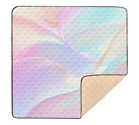 Colorful Design Sense Technology Lines Soft Thick Baby Gym & Activity Mat for Indoor Outdoor Water Resistant Infant Play Activity Mat for Baby Toddler Infant, 50'' x 50''