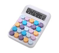 Colorful Desktop Calculator Large LCD Display 12 Digit Mechanical Calculator Electronic For Student Teacher Colorful