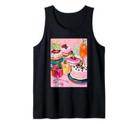 Colorful Dessert Cocktails Art Artistic Summer Aesthetic Tank Top