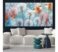 Colorful Diamond Painting Kits for Adults 60x30cm Diamond Art Dandelion Painting by Numbers for Children with Full Square Drill Accessories, DIY Crystal Arts and Crafts Cross Stitch Pictures y-w632