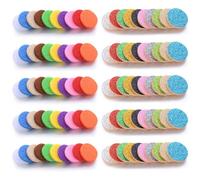 Colorful Diffusing Felt Sheets - Essential Oil Aromatherapy Pads for Diffusers, Absorbent, 100-round Refills