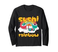 Colorful Diner Meal Sushi Wasabi Sashimi sushibar Asian roll Long Sleeve T-Shirt