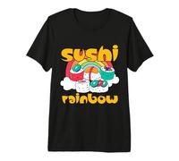 Colorful Diner Meal Sushi Wasabi Sashimi sushibar Asian roll Premium T-Shirt