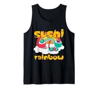 Colorful Diner Meal Sushi Wasabi Sashimi sushibar Asian roll Tank Top