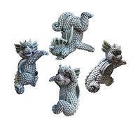 Colorful Dinosaur Figurines 4-Piece Set