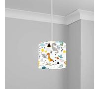 Colorful Dinosaur Volcano Ceiling Lampshade Lightshade for Nursery - 20cm x 18.5cm