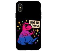 Colorful Dinosaur with Big Bi Energy Pride Design Case for iPhone X/XS