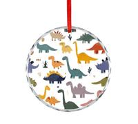 Colorful Dinosaurs Pattern Cute Christmas Pendants