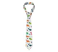 Colorful Dinosaurs Printed Ties For Men Fashion Suit Tie Classic Neck Ties Skinny Tie For Wedding Business Formal Neckties