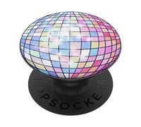 Colorful Disco Mirror Ball 1970s Retro 70s Dance Party PopSockets Adhesive PopGrip