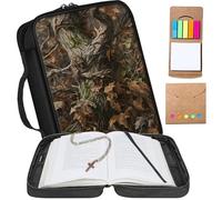 Colorful Disguise Printed Bible Cover Case with Multiple Pockets - Waterproof Canvas, Zipper Closure - Ideal for Women and All Ages, Birthday Gift