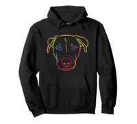 Colorful Dog Black Mouth Cur Pullover Hoodie