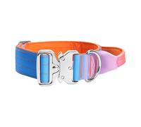 Colorful Dog Collar with Ergonomic Handle for Walking, F M