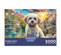 Colorful Dog in Graffiti StreetDynamic 1000-Piece Jigsaw Puzzles for Adults A Treasury of Challenging Puzzle Games for Women And Men - An Excellent Shared Hobby for Adults And Kids Age 12 Years And