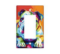 Colorful Dog Light Up Light Up Light Up Light Up Light Up Wall Decor Standard Size Vibrating Switch Plates