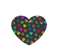 Colorful Dog Paw Print Black Printing 10 Pcs Air Freshener Cards,Car Scented Hanging Sheets Air Freshener Set For Car Decoration