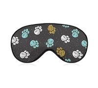 Colorful Dog Paw Sleep Mask Animal Blindfold for Sleeping Elastic Blackout Eye Mask Cover for Full Night's Sleep Travel and Nap