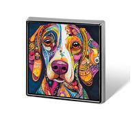 Colorful Dog Unisex Brooches & Pins Square Lightweight Lapel Badge Jewelry for Clothing Shawl Hat