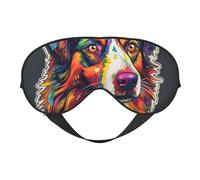 Colorful Dogs Print Sleep Mask with Adjustable Strap, Comfortable Eye Cover for Travel, Yoga, Napping, Sleeping & Relaxation