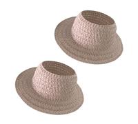 Colorful Doll Dress Hat with Empty Top Design Perfect for Miniature Straw Parties Toy Accessories Craft Miniature Straw Doll Dress Decorative Accessory