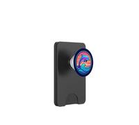 Colorful Dolphin Sunset Wave Retro Summer Vibes Aesthetic PopSockets PopWallet for MagSafe