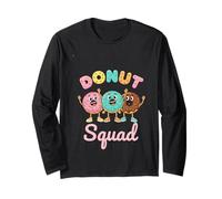 Colorful Donut Lover Dancing Squad Sweet Costume Fun Long Sleeve T-Shirt