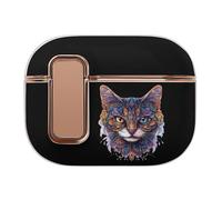 Colorful-Doodle-Cats Head Bluetooth Headset Case Earphone Protective Cover with Magnets Lock Compatible with Airpods Pro 2