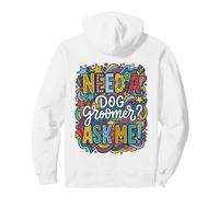 Colorful Doodle Need A Dog Groomer Ask Me Art Pullover Hoodie