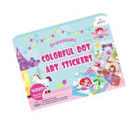 Colorful Dot Art Sticker Kids Fun Project Colorful Set Features Cartoon Animals Designs Safe and Cartoon Themed Dot