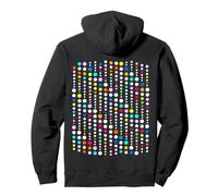 Colorful Dot Matrix Pattern Shapes Mania Pullover Hoodie