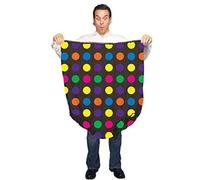 (Colorful dots) Funny Big Underwear Mama Undies Plus Size Granny Panties White Elephant Joke Gift For Women Men