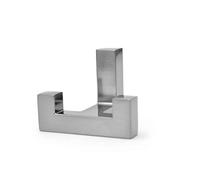 Colorful Double Hat Coat Hanger Hook Door Wall Bath - Brushed Steel