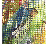 Colorful Double Layer Climbing Cargo Net for Kids 9.8FT x 14.7FT Playground Safety Net for Tree House & Backyard Monkey Bars
