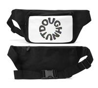 Colorful Doughnut Circle Graphic Unisex Waist Bag Black