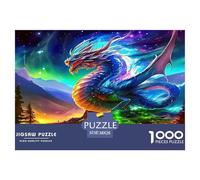 Colorful Dragon 1000 Piece Fairy Tales Jigsaw Puzzles for Adults And Kids Family Puzzle Educational Games 1000 Pieces Stress Reliever Birthday Gifts 38x26cm/1000pcs