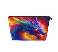 Colorful Dragon (2) Makeup Bag Toiletry Case Cosmetic Bag Travel Pouch for Women 7 X 2.4 X 5 Inch