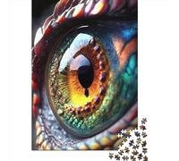 Colorful Dragon Eye Jigsaw Puzzle Adult 1000 Pieces Classic Puzzle Wooden Jigsaw Puzzle Wall Art Unique Toys Gift 1000pcs (75x50cm)